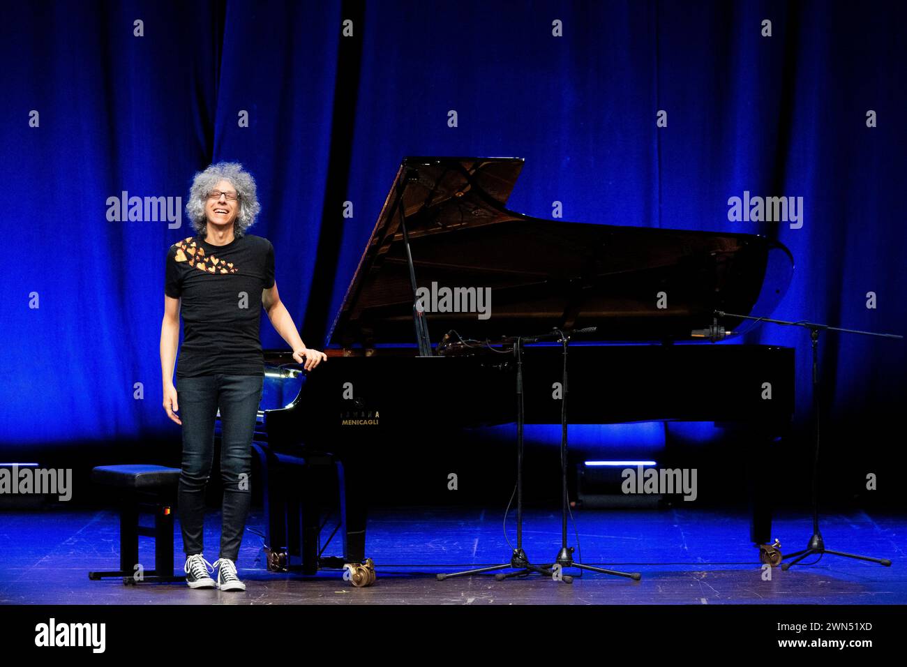 Italy 27 February 2024 Giovanni Allevi piano solo tour 2024 live at