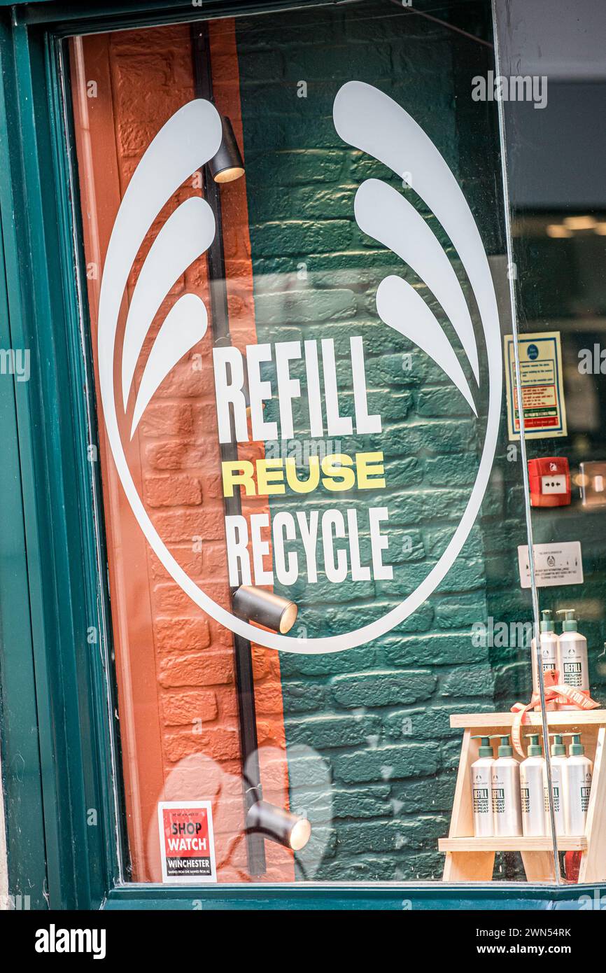 The Body Shop store in Winchester, Hampshire Stock Photo Alamy