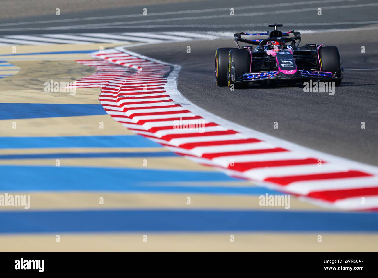 Sakhir, Bahrain. 29th Feb 2024. Esteban Ocon of BWT Alpine F1 Team