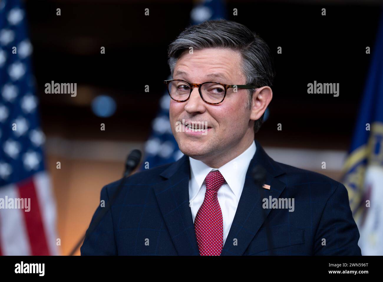 Speaker of the House Mike Johnson, R-La., discuses President Joe Biden ...