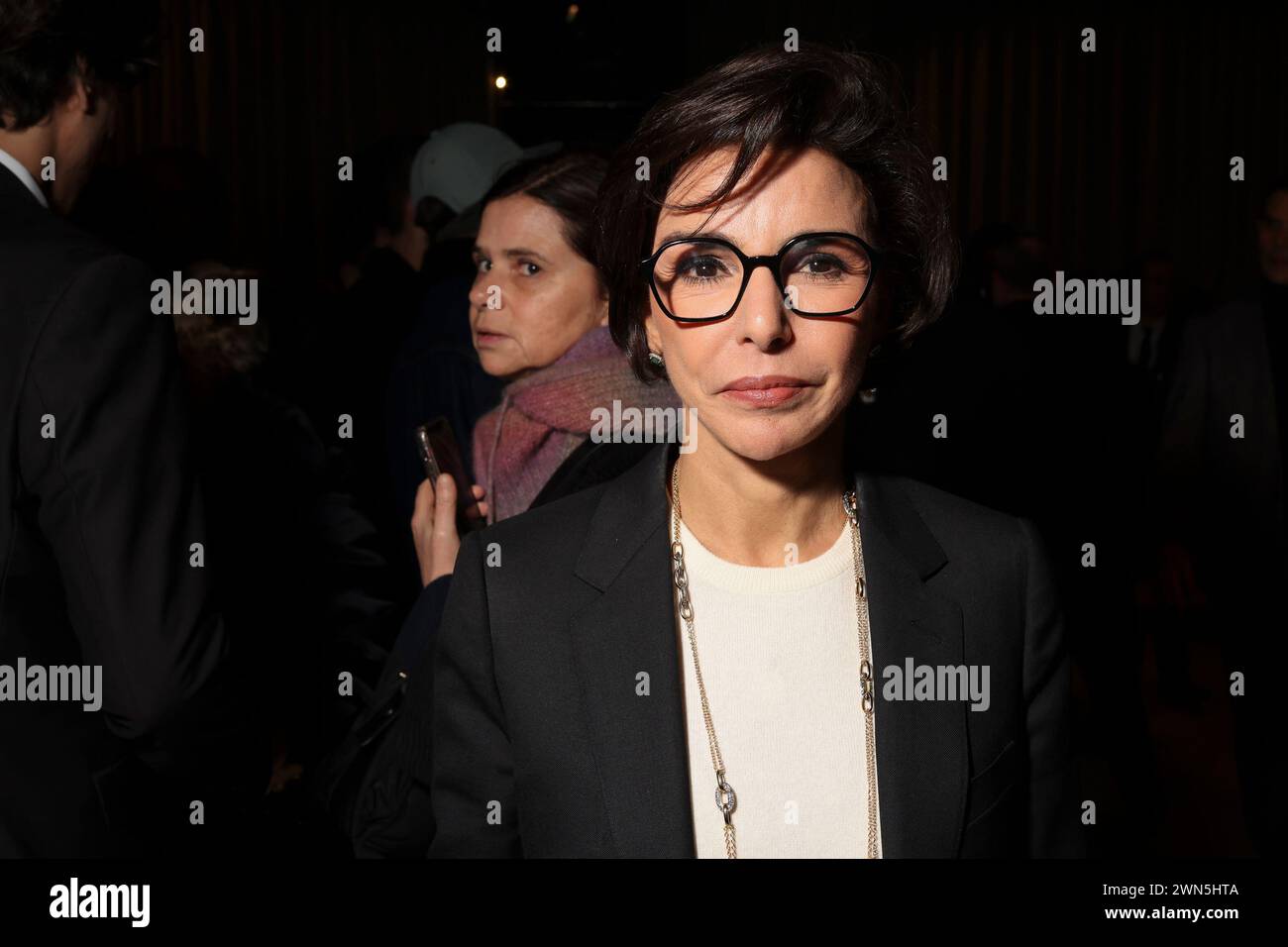 French culture minister Rachida Dati attends the Schiaparelli Fall/Winter 20242025 readyto