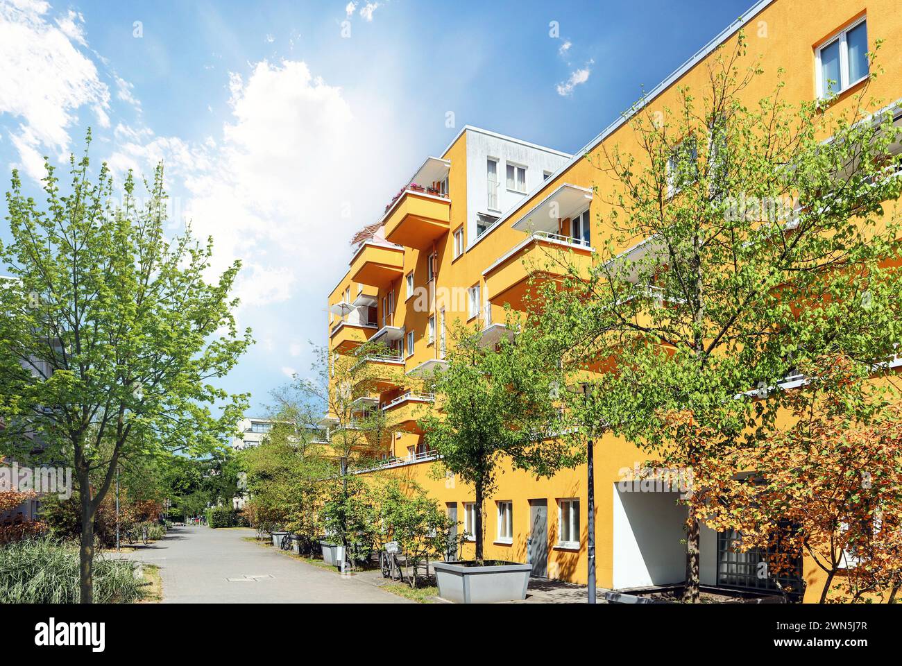 Apartment Size Sustainability Reference: Residential Area With Ecological And Sustainable Green Residential