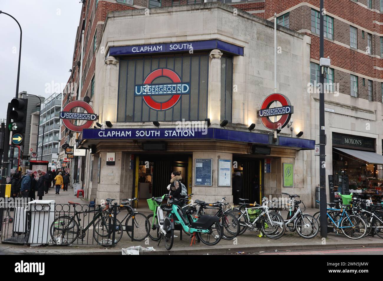 Clapham South London Underground Station Stock Photo