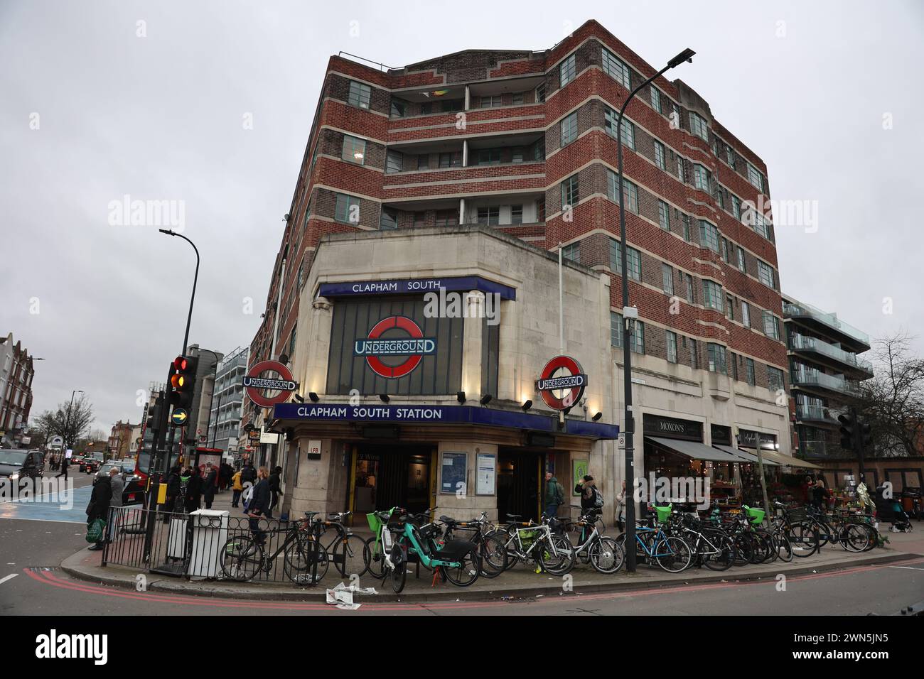 Clapham South London Underground Station Stock Photo