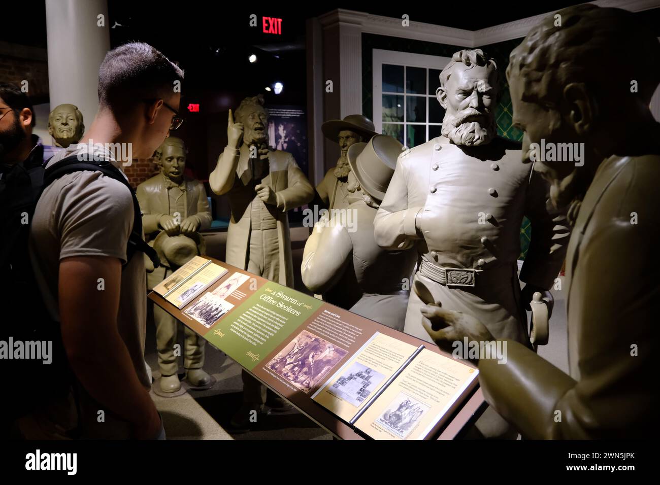 Exhibition of Abraham Lincoln in the museum of Ford's Theatre.Ford's ...