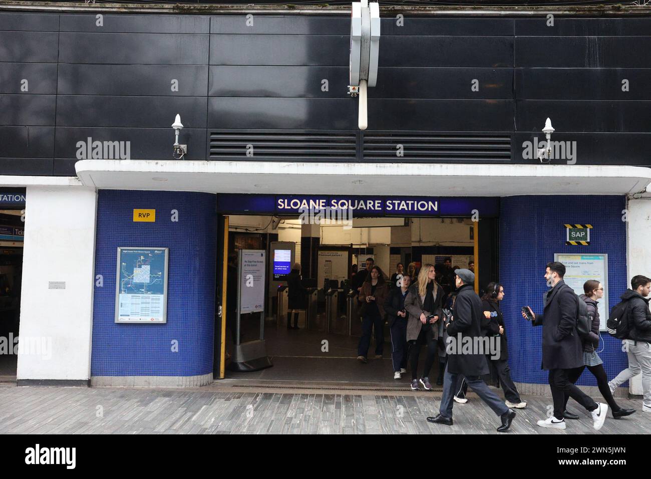 Sloane Square London Underground Station Stock Photo