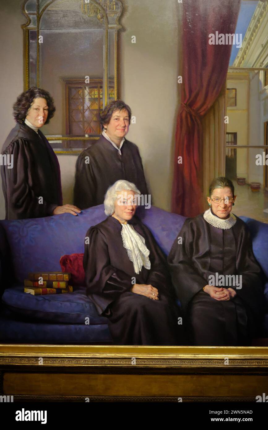 The quot Four Justices quot the portrait of four female supreme court justices
