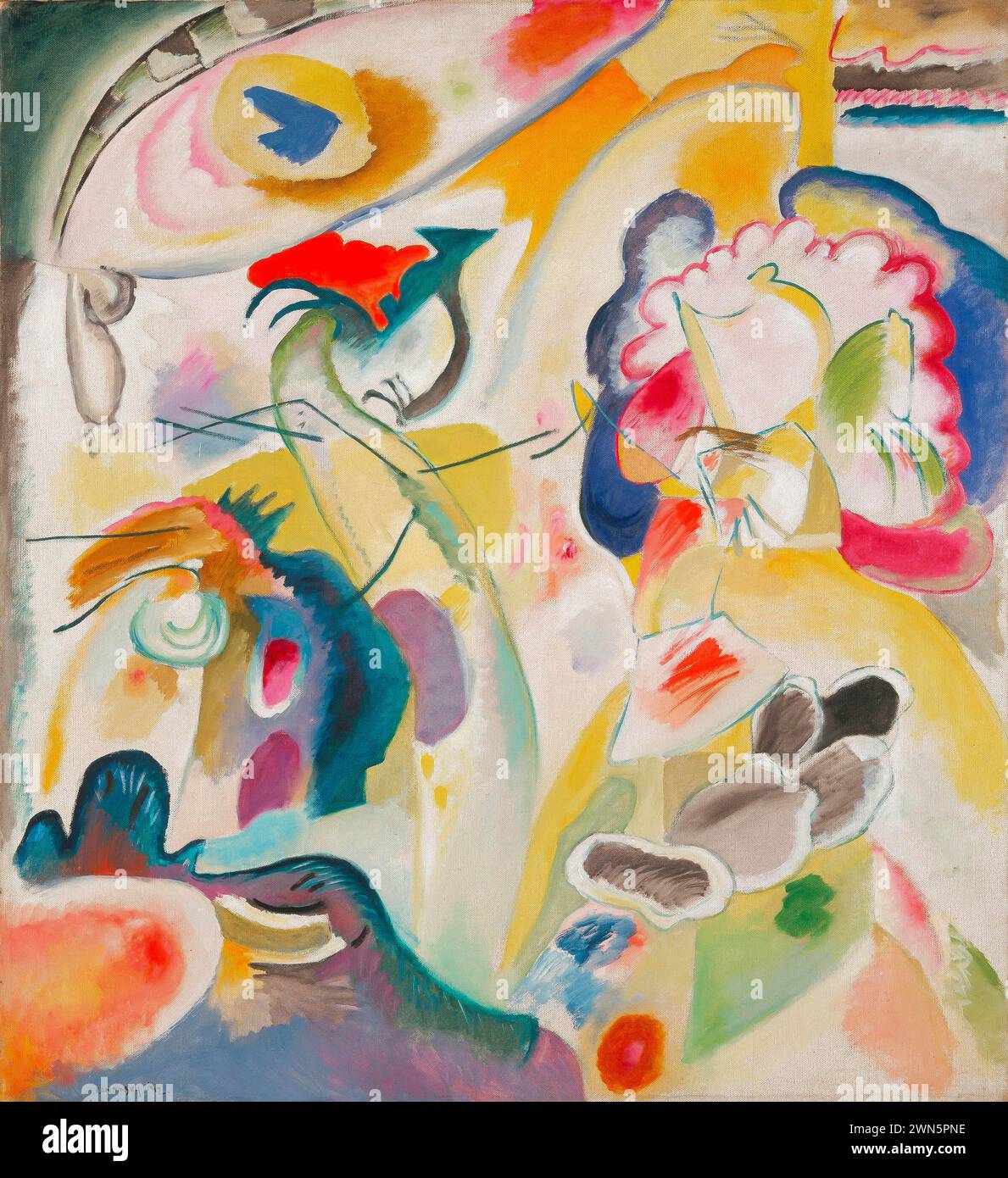 Kandinsky Wassily - Improvisation No. 29 (The Swan) Stock Photo