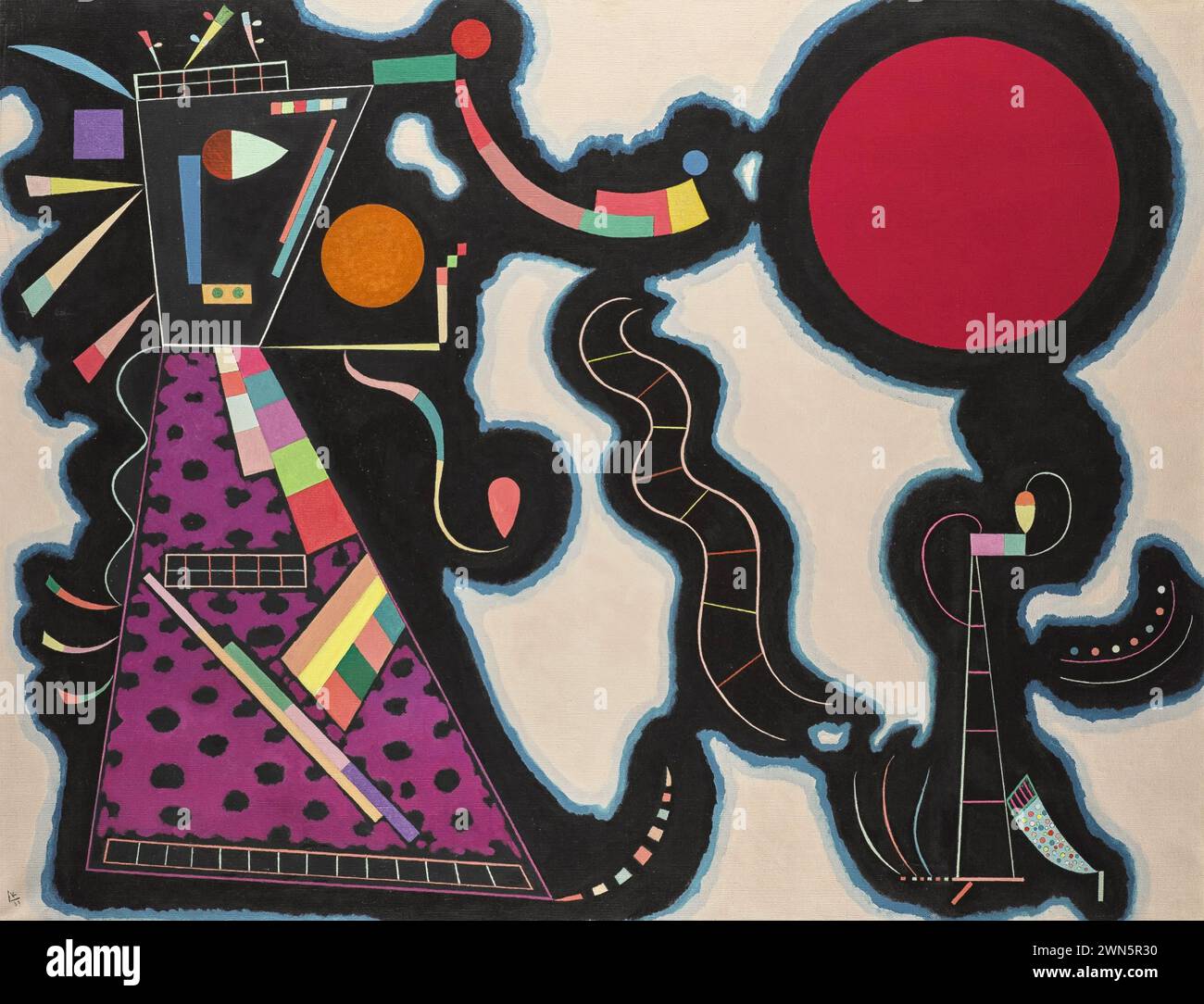 Kandinsky Wassily - Le Rond rouge (1939 Stock Photo - Alamy
