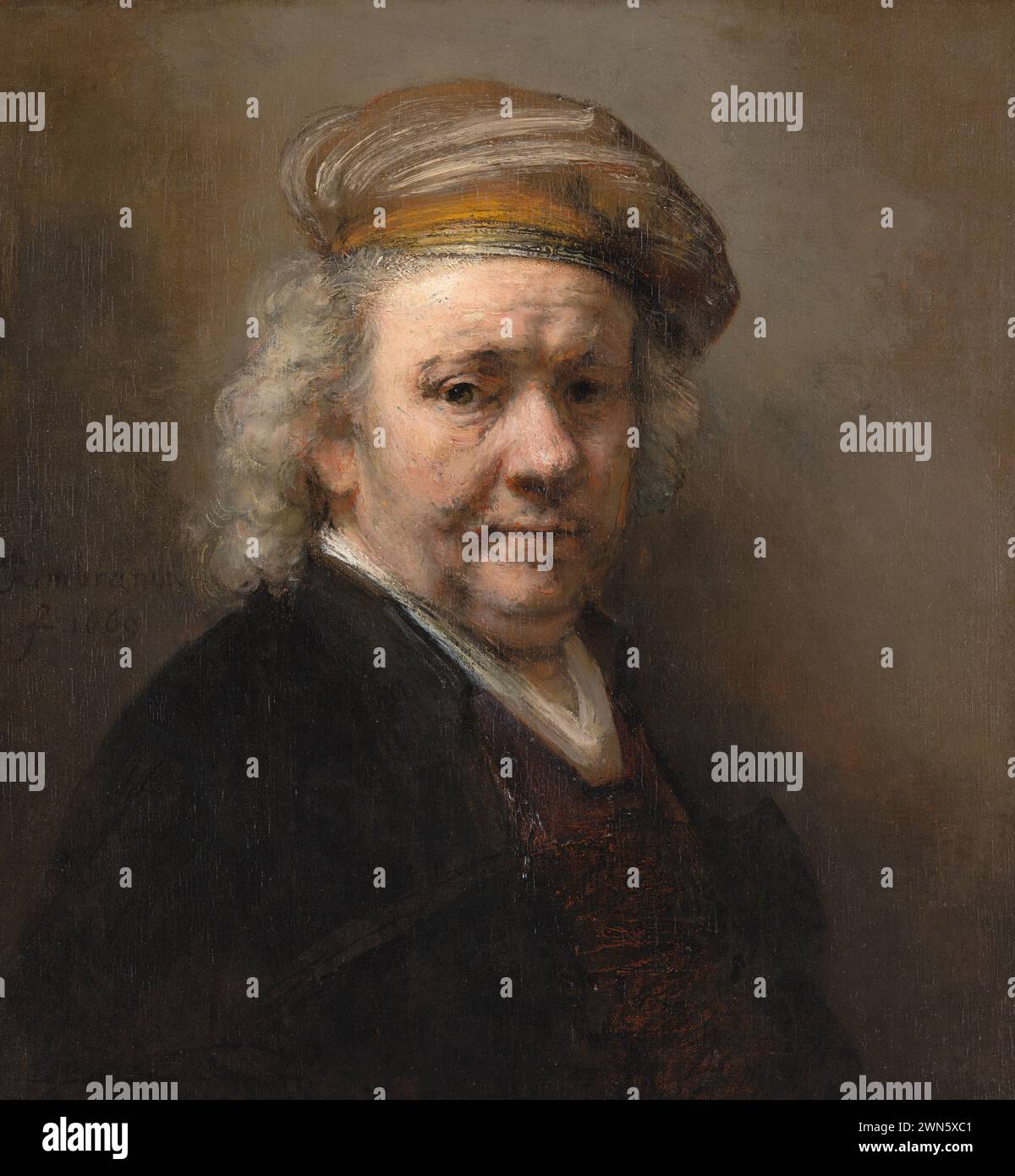 Rembrandt - Autoritratto (1669) Stock Photo