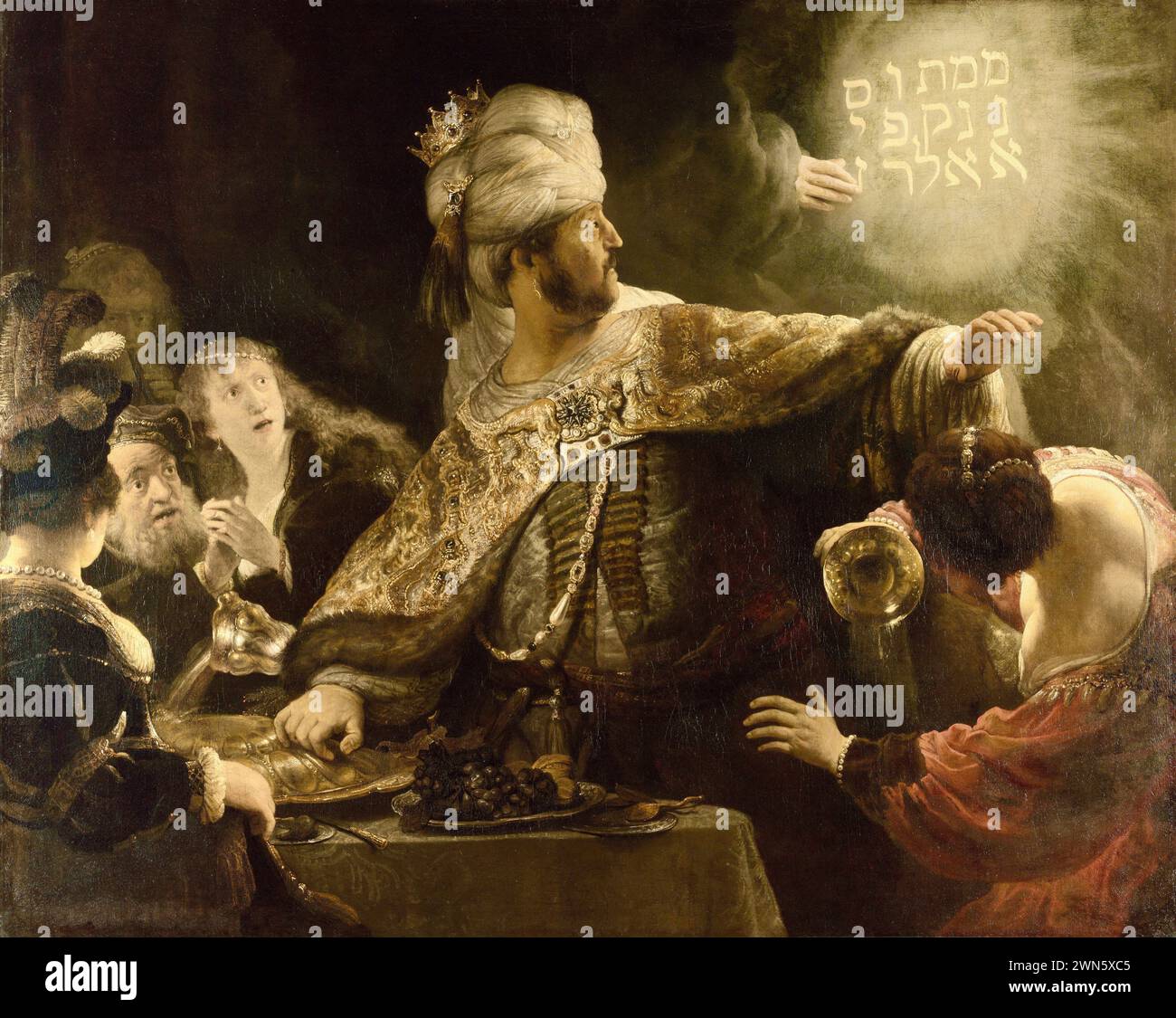 Belshazzar's feast 1636 hi-res stock photography and images - Alamy