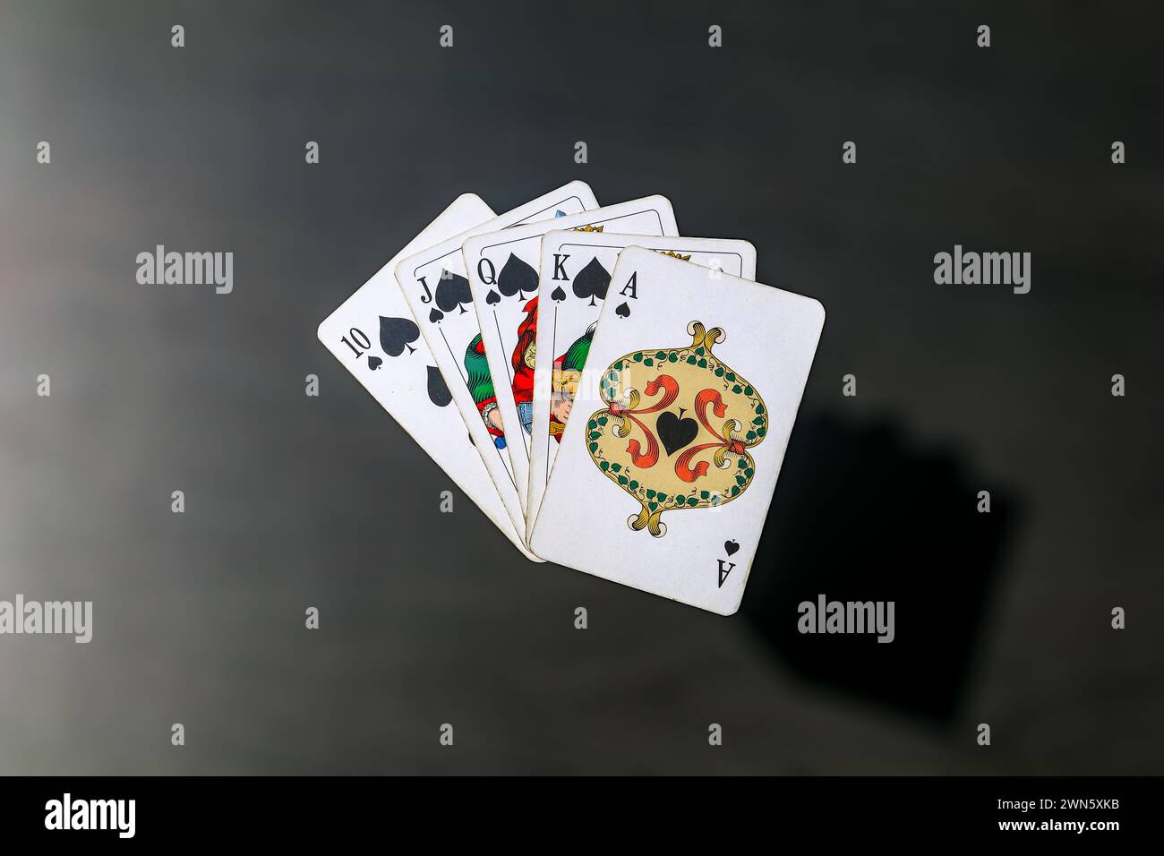 Card game bridge poker blackjack gambling poker game Stock Photo