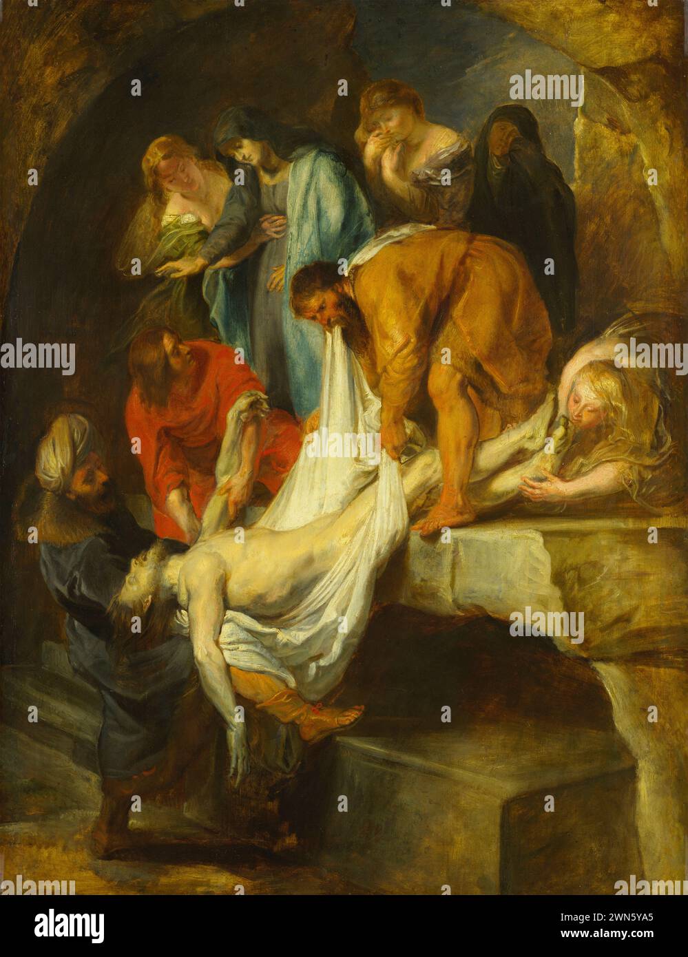 Rubens Pieter Paul - Entombment (1615 16) Stock Photo