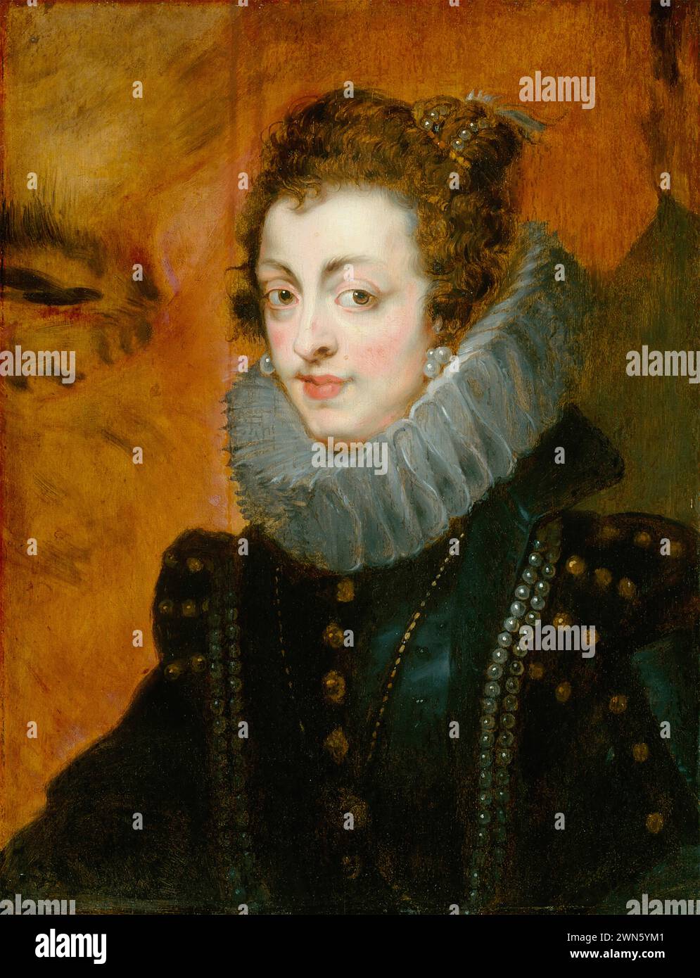 Rubens Pieter Paul - Portrait of Isabella of Bourbon (1625 35) Stock Photo