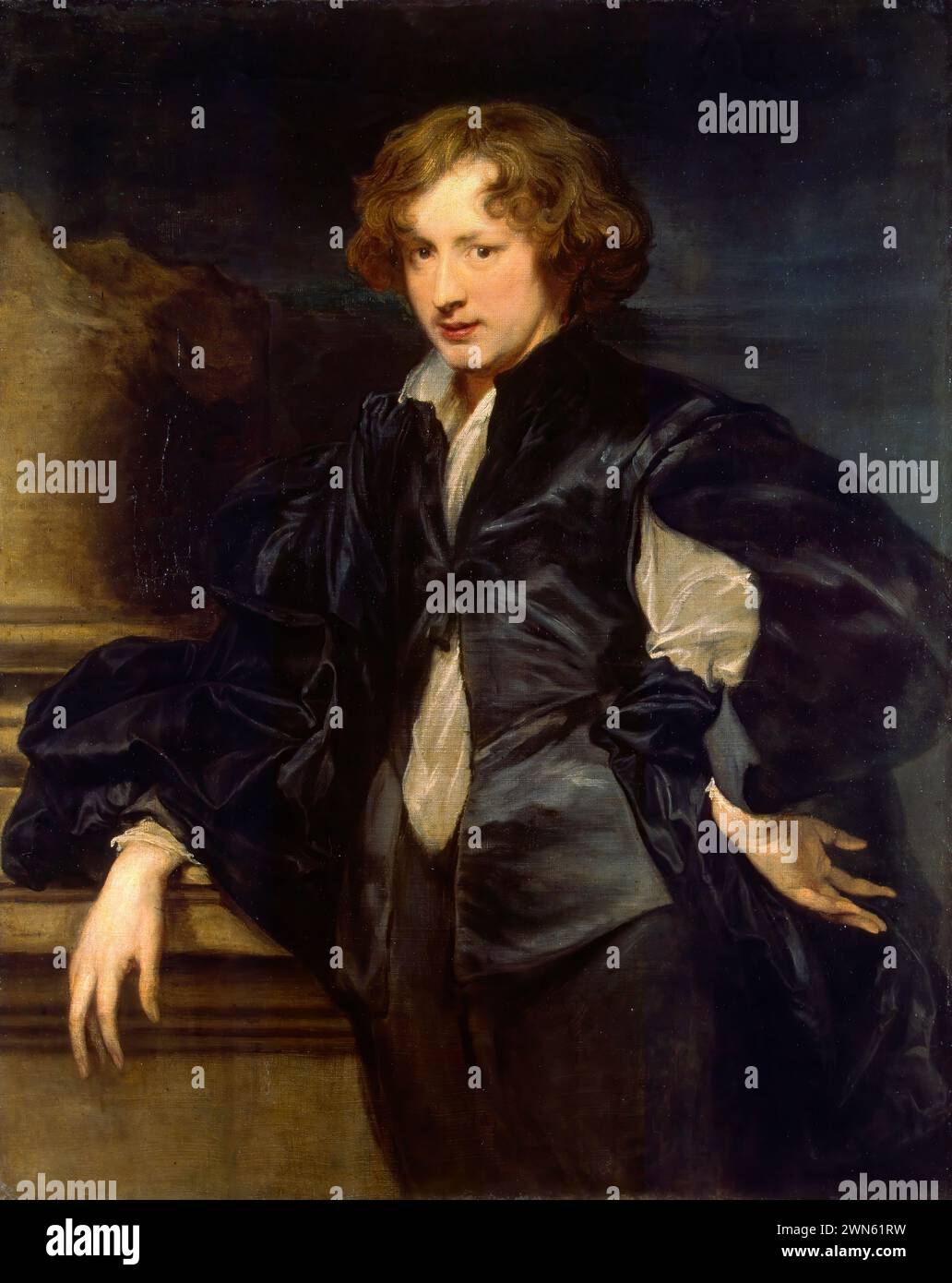 Van Dyck Antoon - Autoritratto (1622 23) Stock Photo