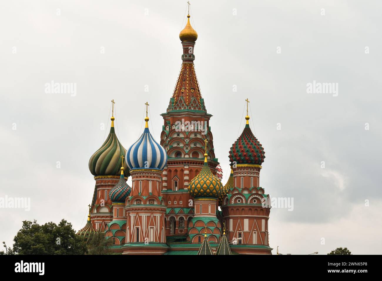 St. Basil's cathedral. Red Square. Moscow, Russia. 25 July 2019 Stock Photo