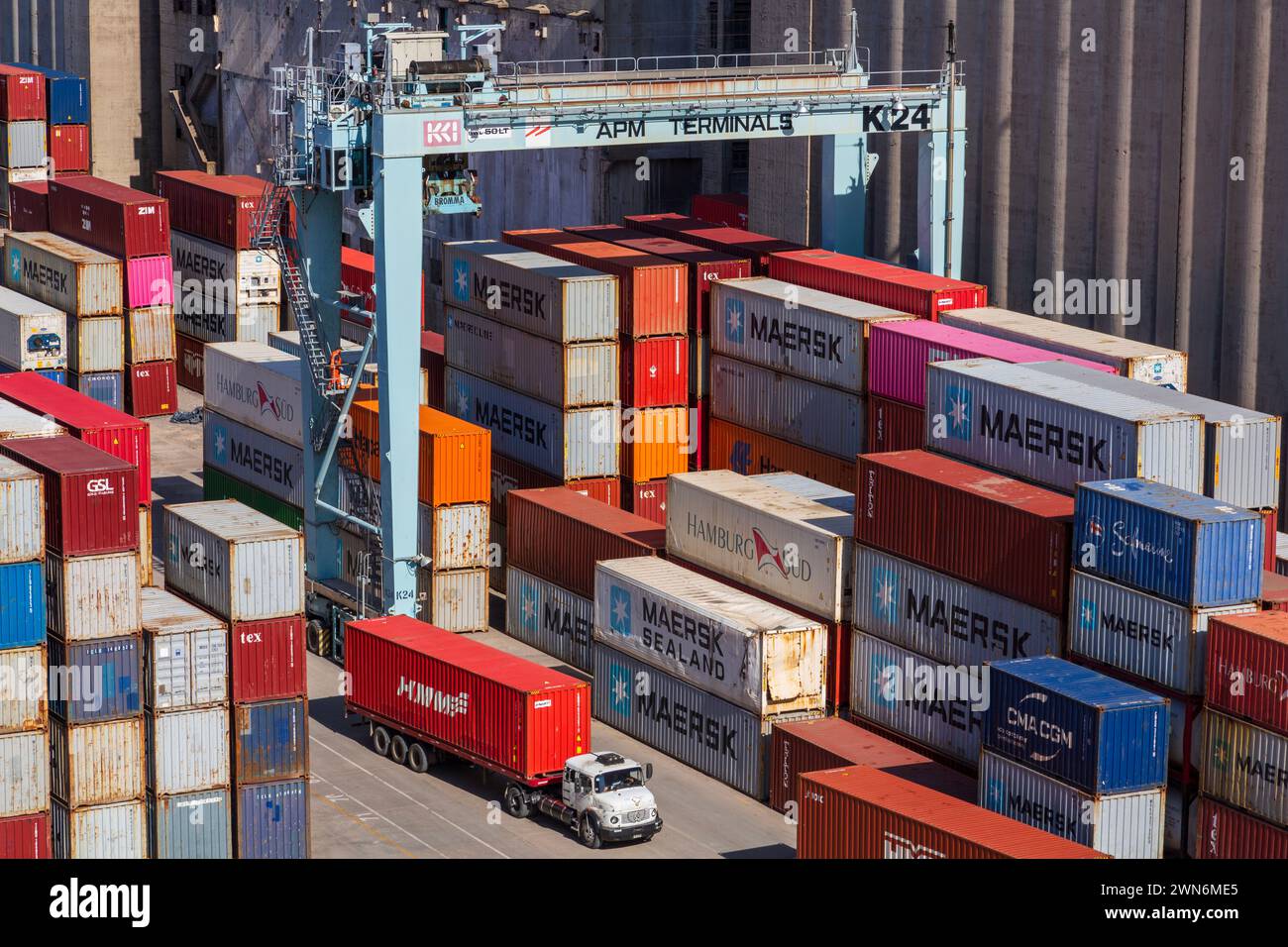 Container Port, Buenos Aires, Argentina, South America Stock Photo - Alamy
