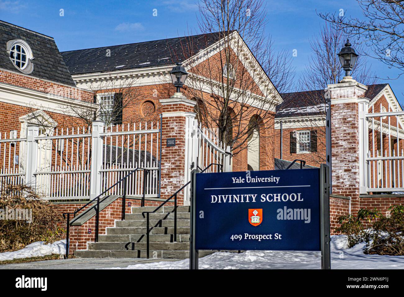 Yale Divinity School, Yale University, New Haven, Connecticut, USA Stock Photo