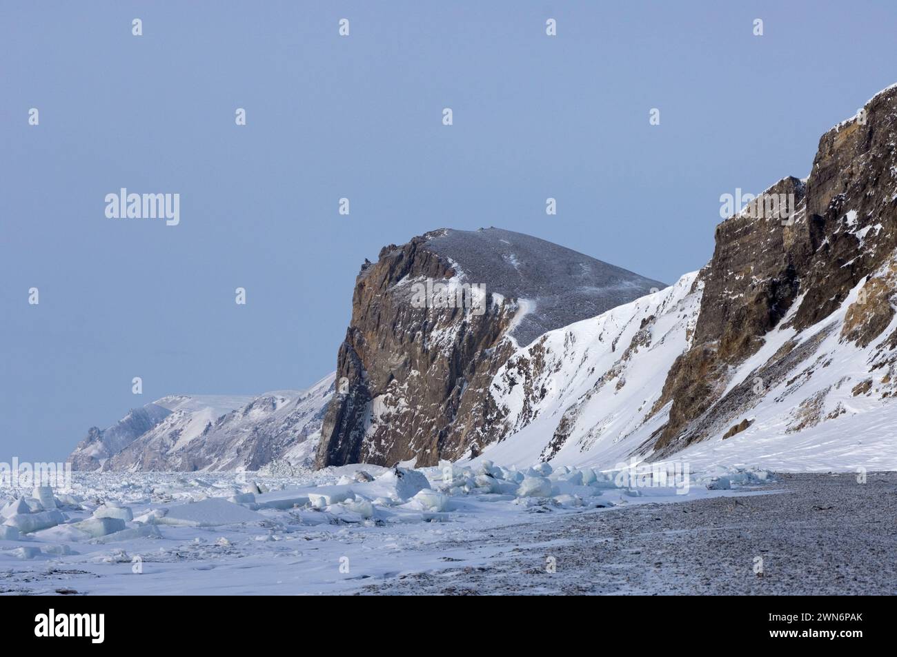 Cape Lisburne area high winds and cross sea currents western corner of ...