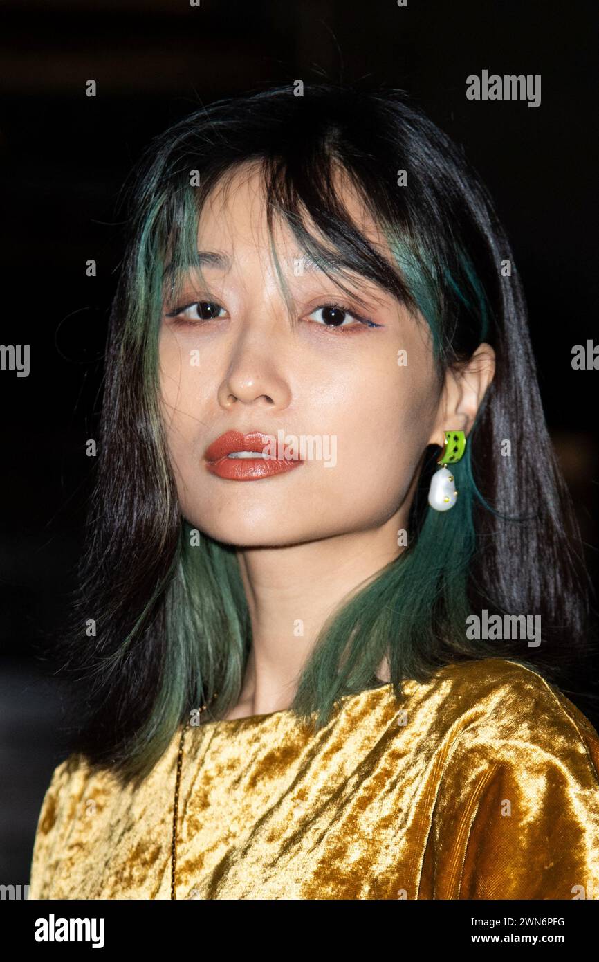 Paris, France. 29th Feb, 2024. Tian Yuan attending the Uma Wang ...