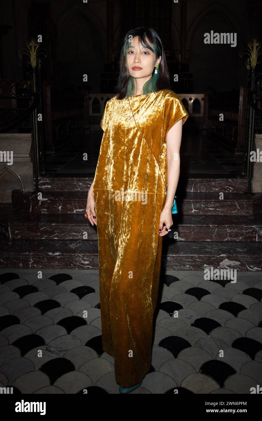 Paris, France. 29th Feb, 2024. Tian Yuan attending the Uma Wang ...