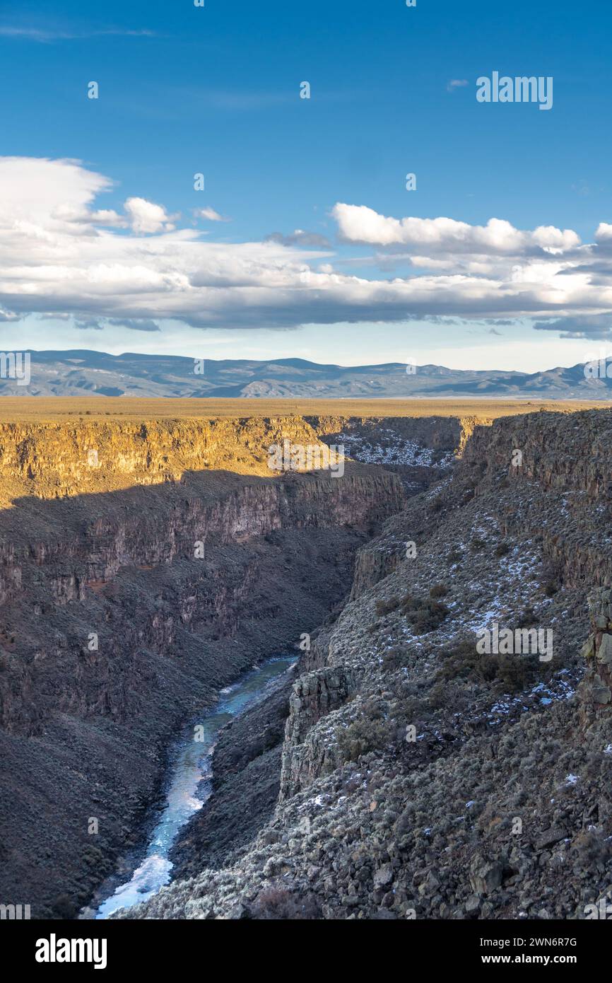 Rio Grande River Gorge Taos New Mexico Stock Photo