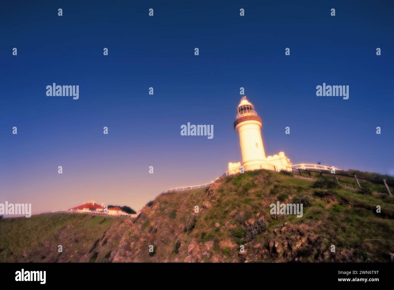 Cape Byron Lighthouse, Byron Bay, New South Wales, Australia. The most easterly point of the