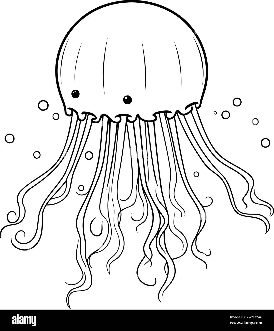 Coloring jellyfish hires stock photography and images Alamy