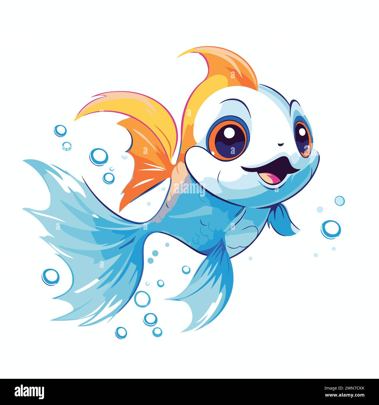 Goldfish drawing Cut Out Stock Images & Pictures - Page 3 - Alamy