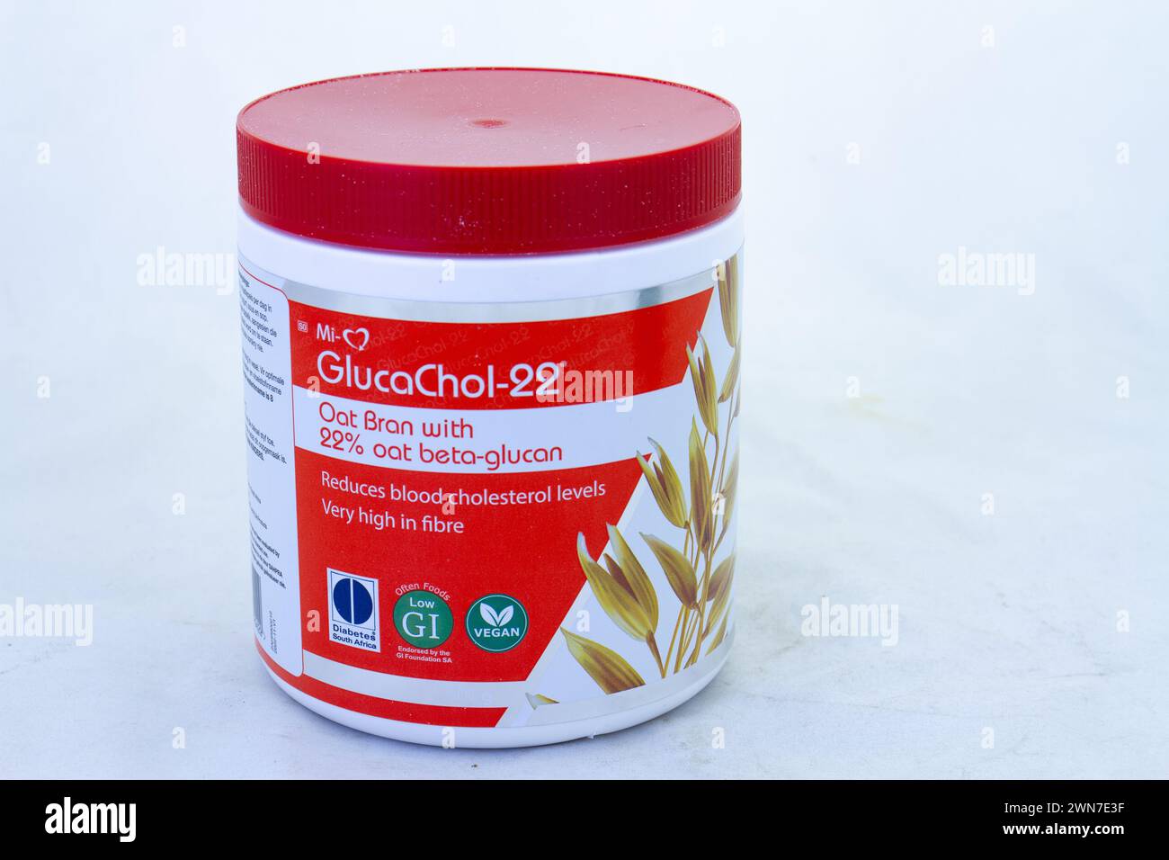 Johannesburg, South Africa oat bran from GlucaChol22 isolated on a