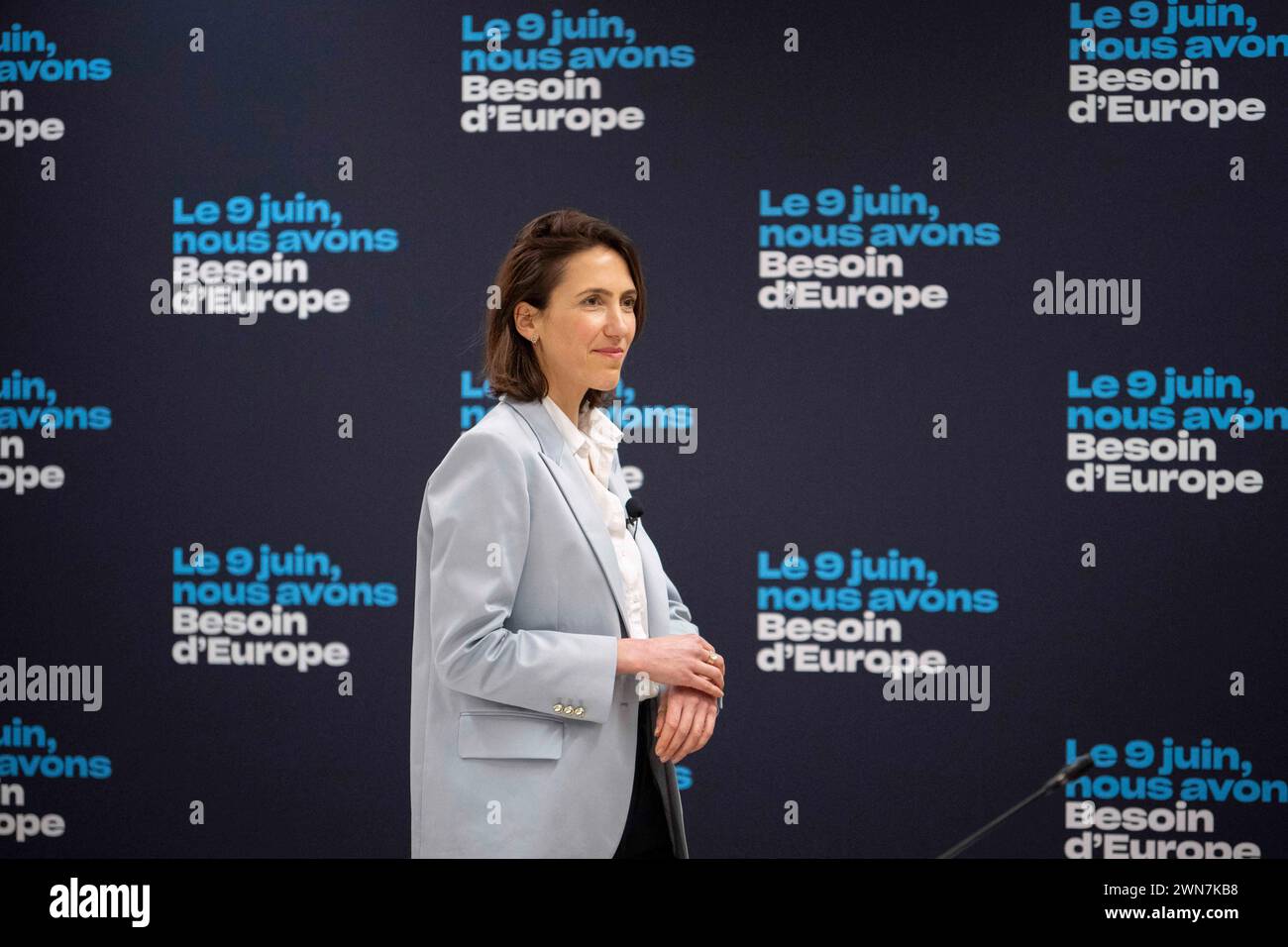Paris, France. 29th Feb, 2024. French Member of the European Parliament ...