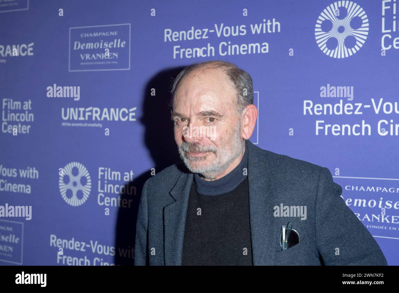 New York, United States. 29th Feb, 2024. Jean Pierre Darroussin attends the 29th Rendez-Vous With French Cinema Showcase Opening Night at Walter Reade Theater in New York City. (Photo by Ron Adar/SOPA Images/Sipa USA) Credit: Sipa USA/Alamy Live News Stock Photo