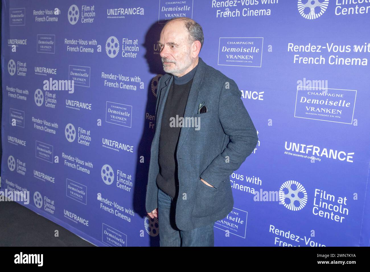 New York, United States. 29th Feb, 2024. Jean Pierre Darroussin attends the 29th Rendez-Vous With French Cinema Showcase Opening Night at Walter Reade Theater in New York City. Credit: SOPA Images Limited/Alamy Live News Stock Photo