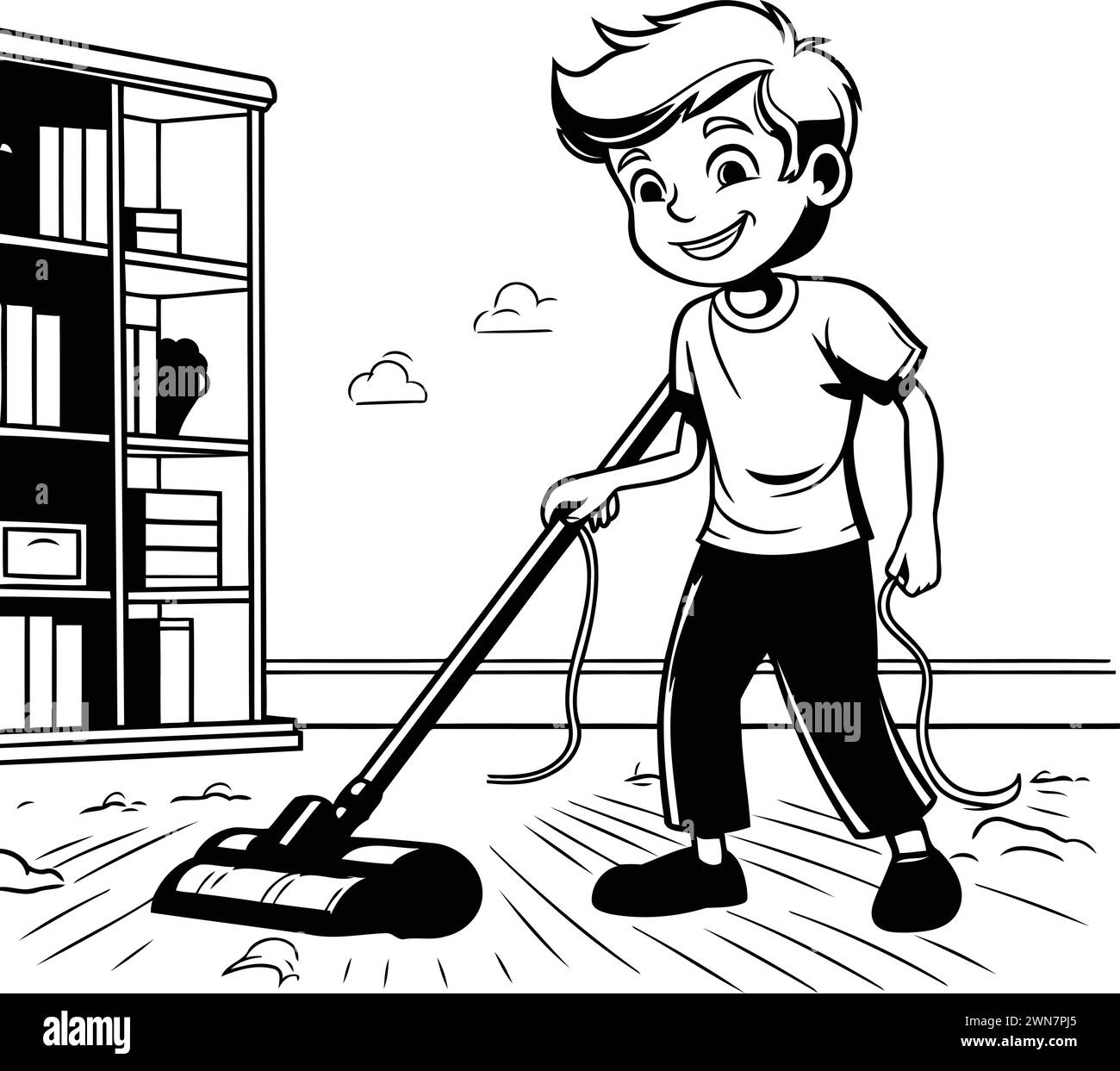 Chore vector vectors Black and White Stock Photos & Images - Alamy