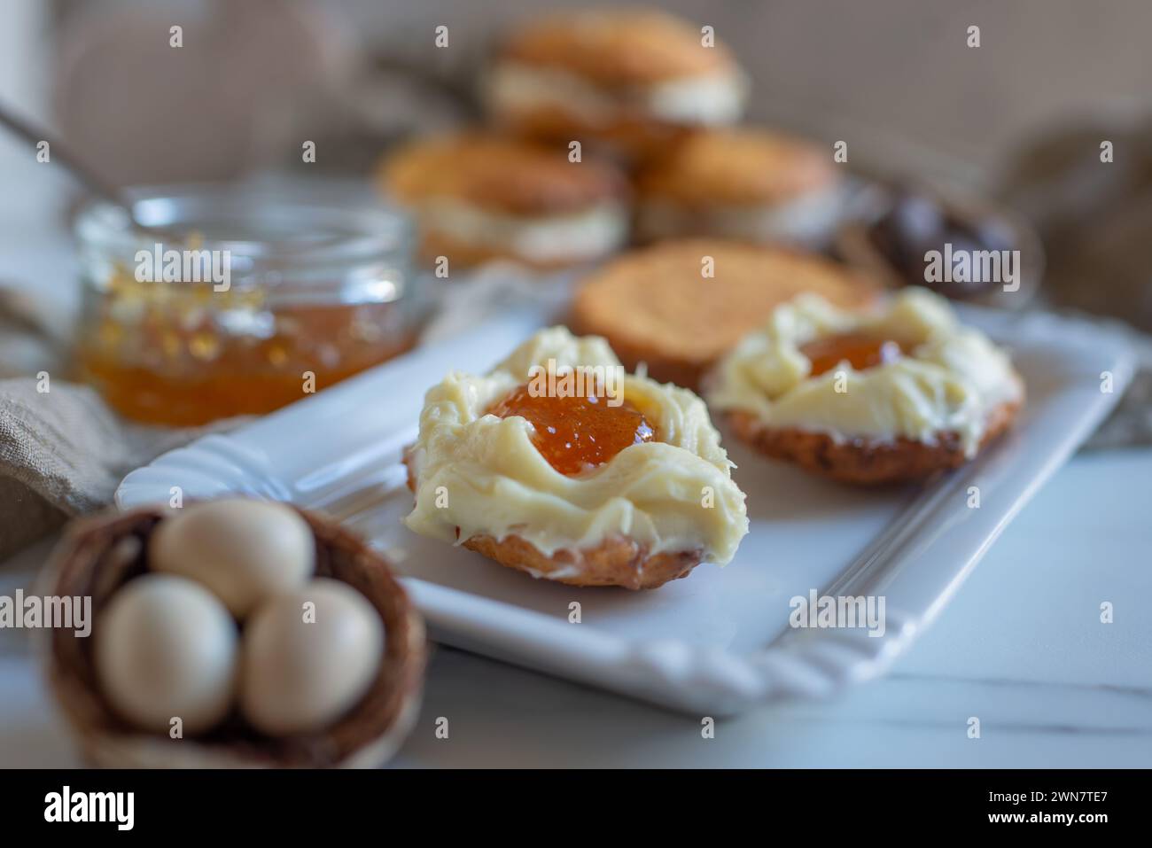 sweet home made Easter cookies Stock Photo