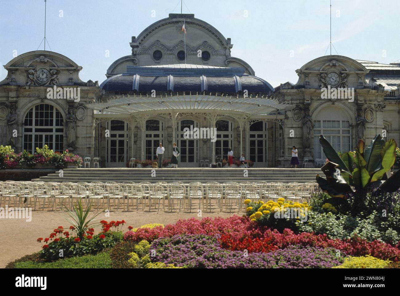 france allier vichy spa city glass stainless house Stock Photo