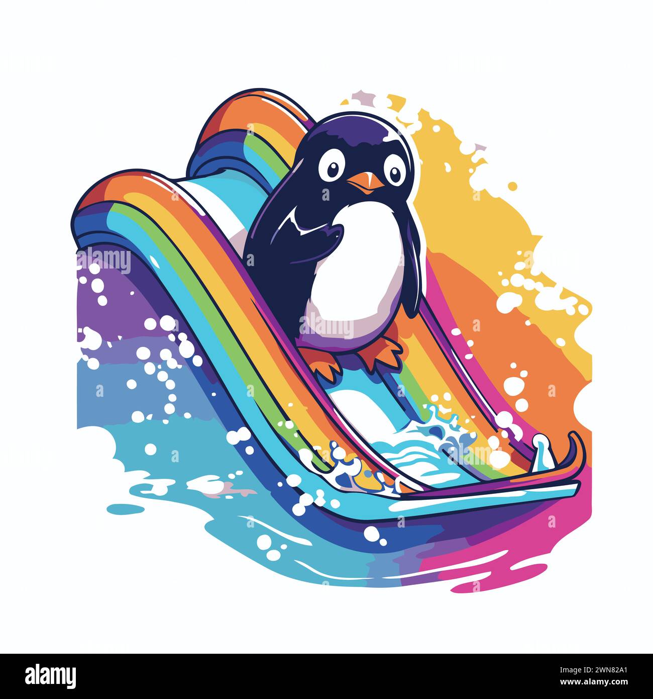 Penguin rainbow hi-res stock photography and images - Alamy