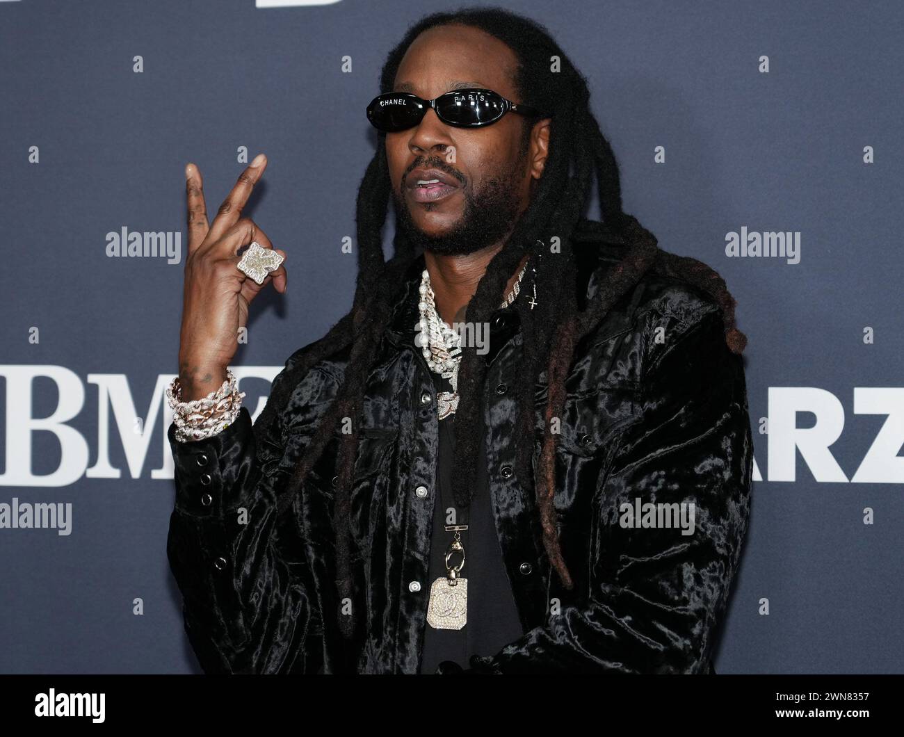 Los Angeles, USA. 29th Feb, 2024. 2 Chainz arrives at the Starz Series
