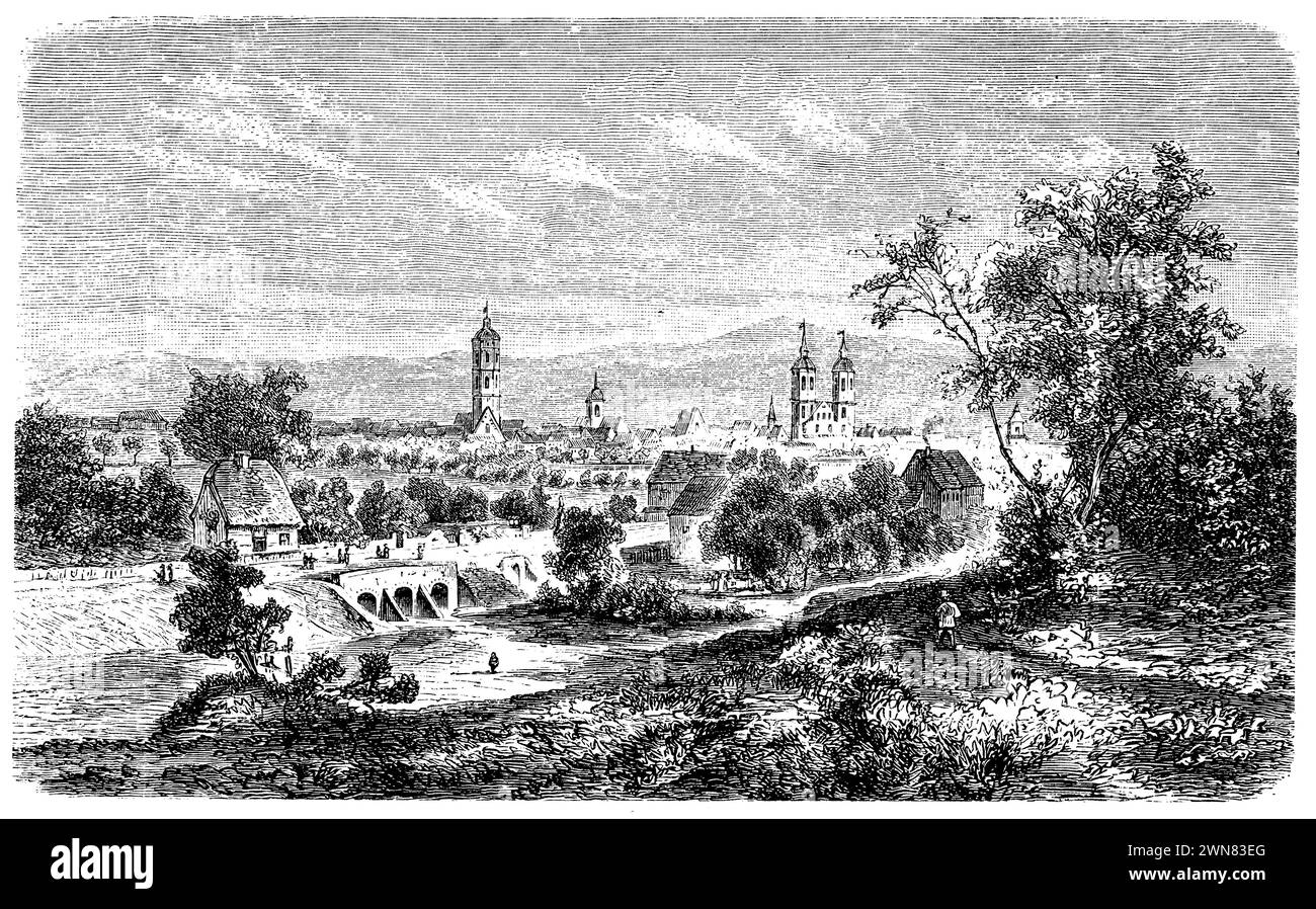 Göttingen, ,  (encyclopedia, 1893), Göttingen, Göttingen Stock Photo