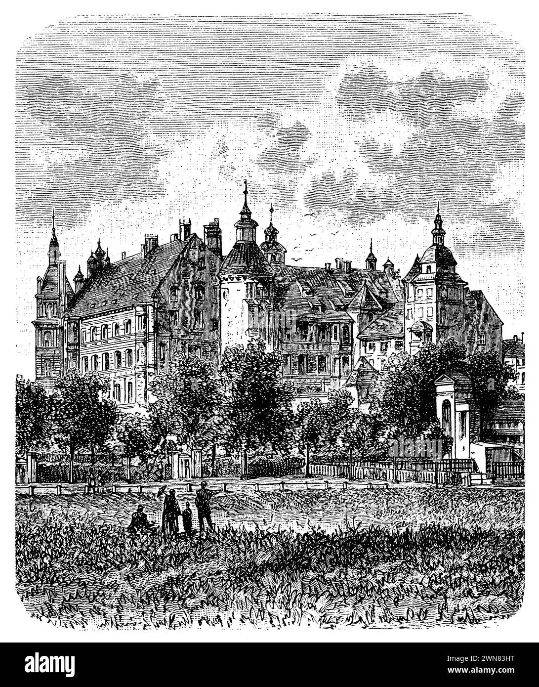 Güstrow Castle;Güstrow Castle, , (encyclopedia, 1893), Schloß zu
