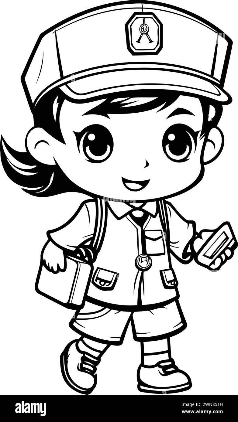 Cartoon police Black and White Stock Photos &amp; Images - Alamy