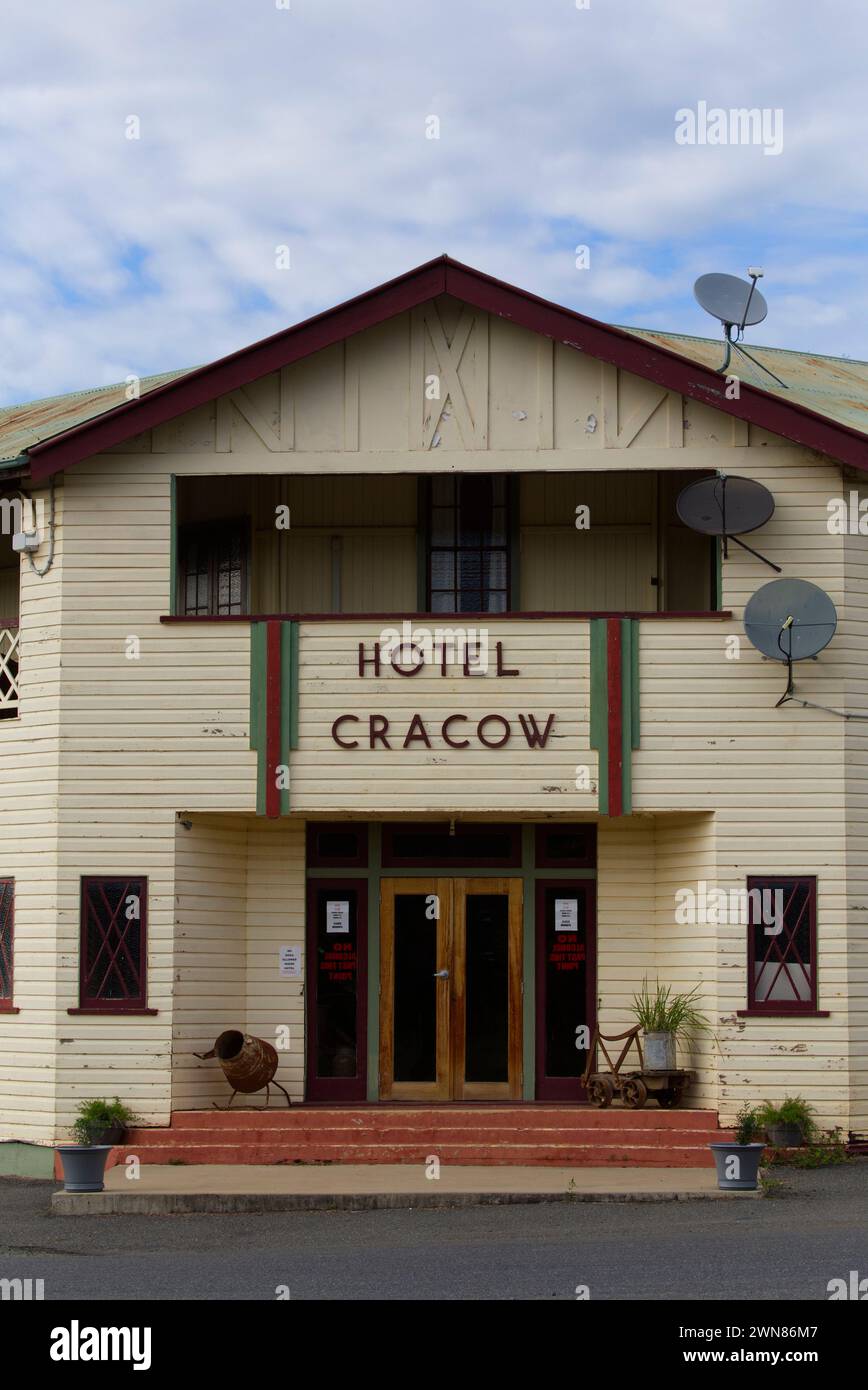 Historic Cracow Hotel at Cracow Queensland Australia Stock Photo