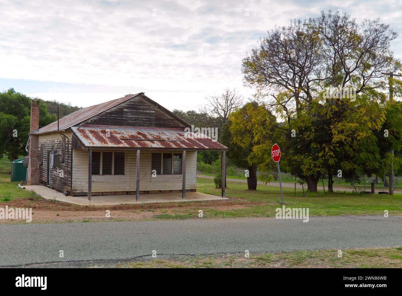Dilapidated former retail store on Third Ave Cracow Queensland Australia Stock Photo