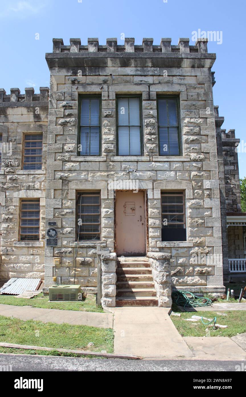 A historic jail in Georgetown, Texas, Williamson County Stock Photo