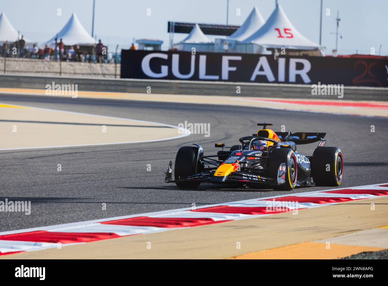MANAMA, BAHRAIN, Bahrain International Circuit, 29.Feb.2024 Max Verstappen of the Netherlands