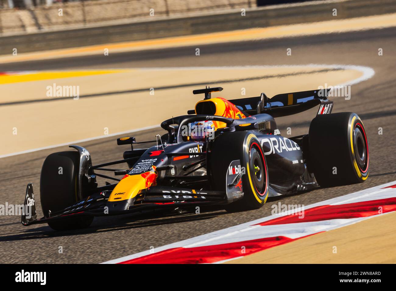 MANAMA, BAHRAIN, Bahrain International Circuit, 29.Feb.2024 Max Verstappen of the Netherlands