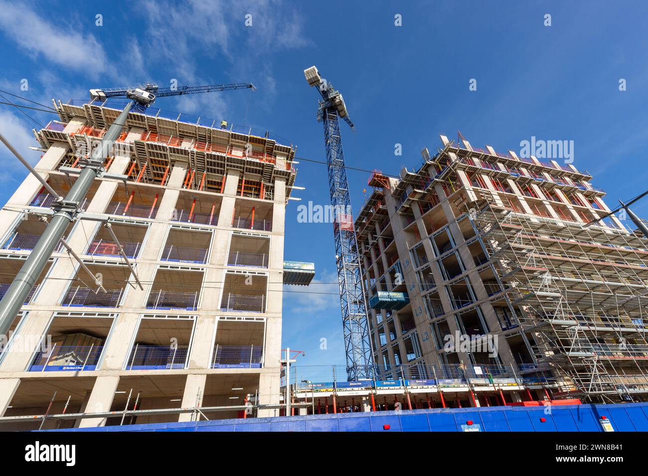 New flats being built along Ocean Drive Leith Stock Photo - Alamy