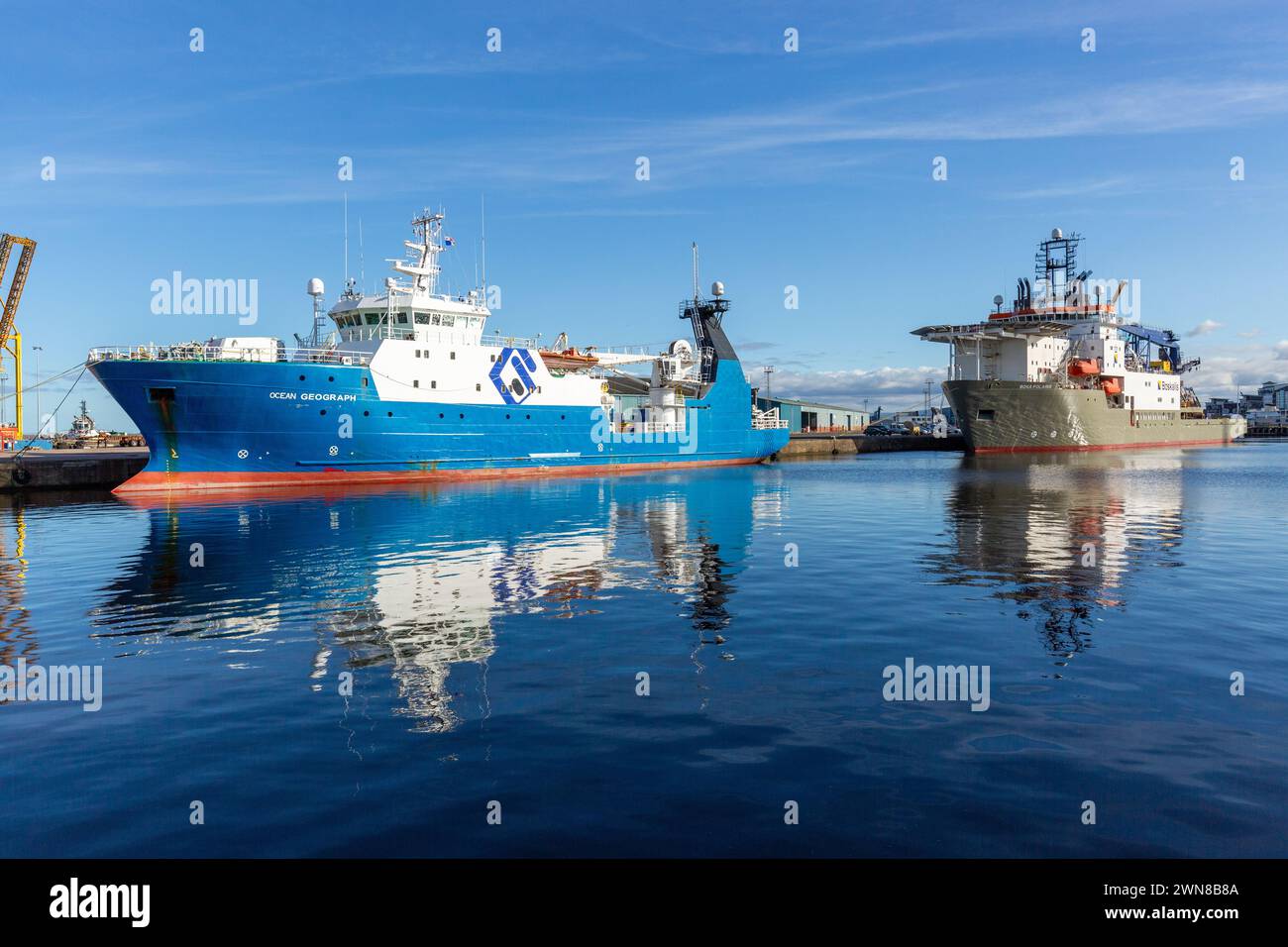 ocean geograph is a Research / Survey Vessel and is sailing under the flag of Panama Stock Photo