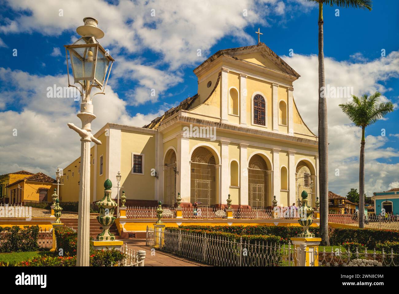 Church of the Holy Trinity, Iglesia Parroquial de la Santisima Trinidad in cuba Stock Photo