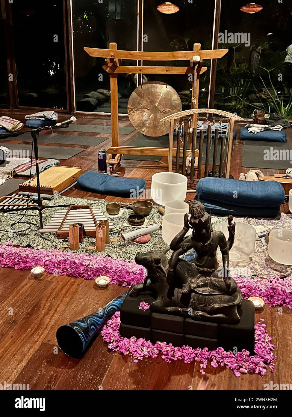 Ubud, Indonesia. 07th Feb, 2024. Various musical instruments used for